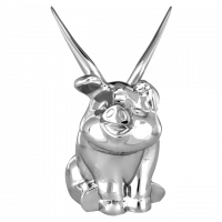 <font color=#ff0017><center><big><strong>310-H-004</strong></big></center><br></font>Loc: E-07-N1-L-B0<br>Inv: 3<br><font color=#666666 size=2>HOOD ORNAMENT CHROME PIG WI